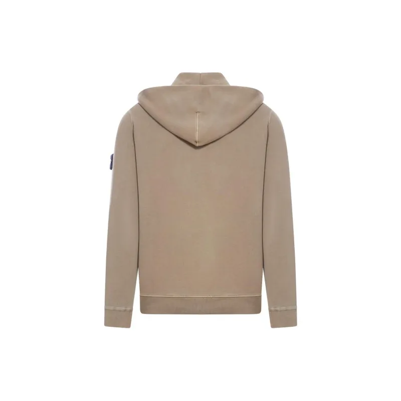 STONE ISLAND Logo-Patch Zip-Up Hoodie-1