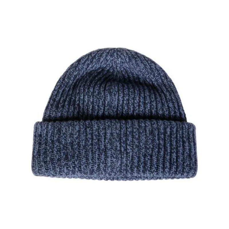 GANNI Logo Patch Turn Up Brim Beanie-1
