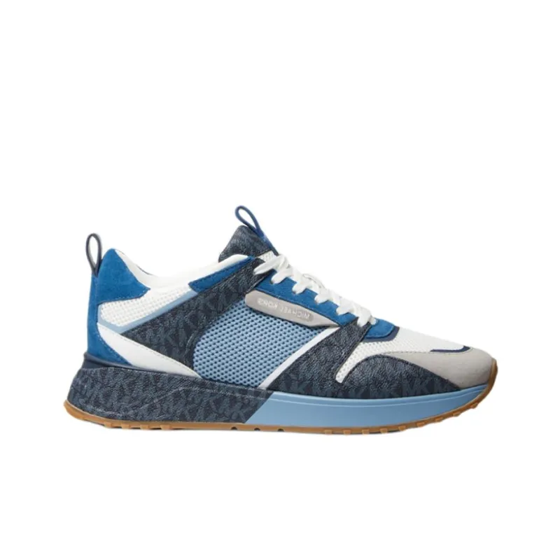 MICHAEL KORS Theo Cushioning Anti-Slip And Wear-Resistant Low-Top Casual Shoes Men's Blue-1
