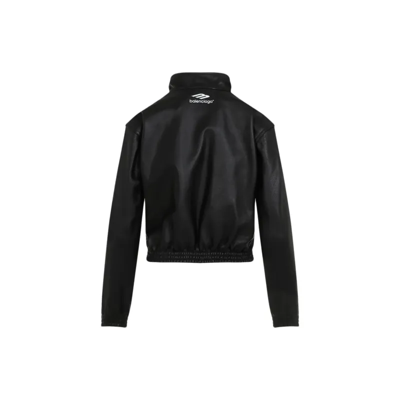 Balenciaga Logo Printed Zip-Up Jacket-1