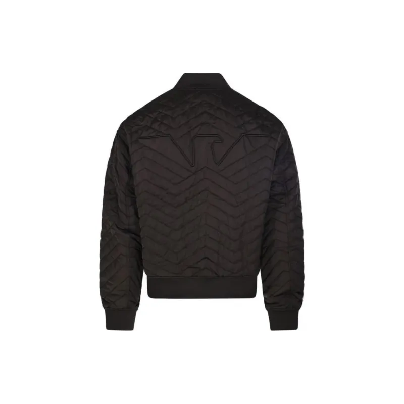 EMPORIO ARMANI Chevron Quilted Zipped Reversible Jacket-1