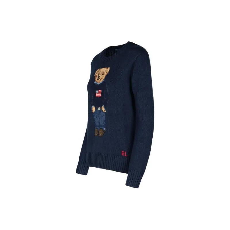 Polo Ralph Lauren Bear Intarsia Crewneck Jumper-2