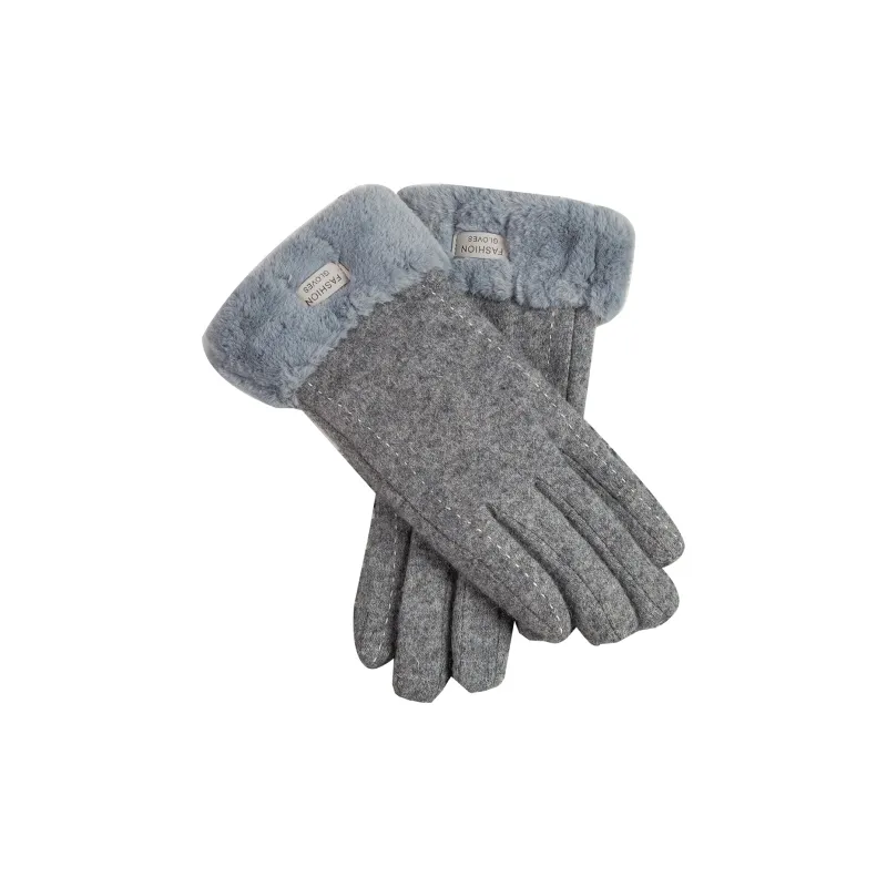 Shanghai Story Wool Blend Knit Gloves Women's-14