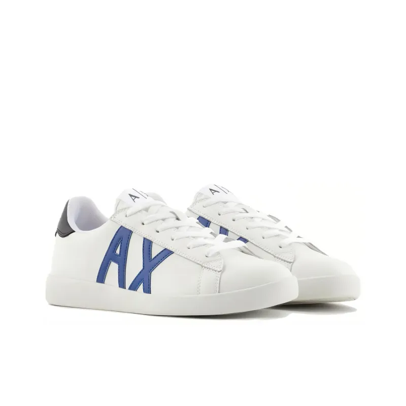 ARMANI EXCHANGEAE Low-Top Skateboard Shoes Men's White Black Blue-2
