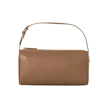 THE ROW Smooth Finish Nappa Leather Handbag Women's Beige Yellow