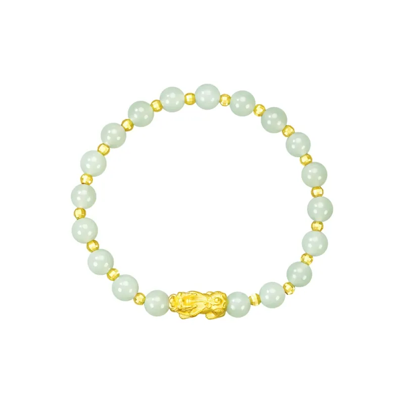 Dragonsign Hetian Jade Bracelets White Jade/Pale Greenish-White Jade Unisex-0