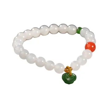 S&A Hetian Jade Bracelets White Jade Women's