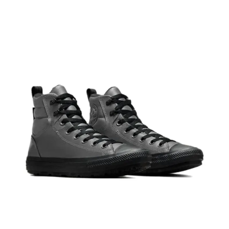 Converse Chuck Taylor All Star Slip Resistant Water Resistant High Top Skateboard Shoes Unisex Gray Black-2