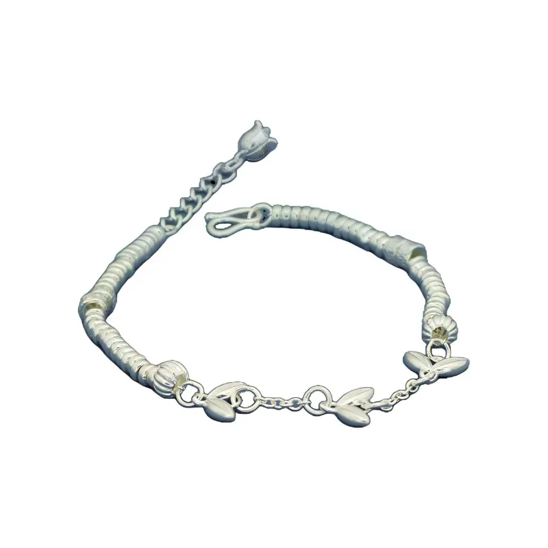 QINGFU Sterling Silver 990 Bracelets Women's-0