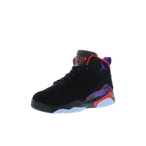 Jordan MVP Anti Slip Wear Resistant Mid Top Children's Basketball Shoes Black Children Aged 3 7 Years Old