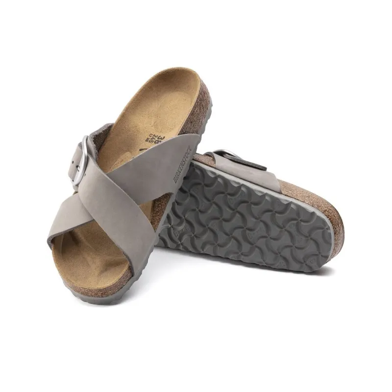 Birkenstock Siena Big Buckle EVA Slip-Resistant Slide Slippers Women's Dove Gray Regular-4
