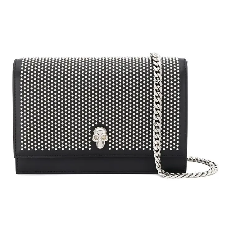 Alexander McQueen Cow Leather Shoulder Bag Women's Black-0