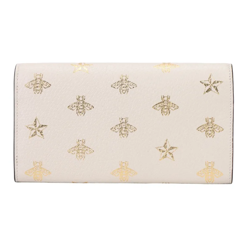 GUCCI Padlock Cow Leather Lock Wallet Handbag Shoulder Bag Clutch Shoulder Bag Women's White-5