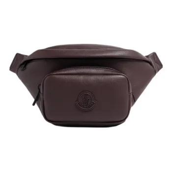 Moncler Durance Calfskin Fanny Pack Men's Brown