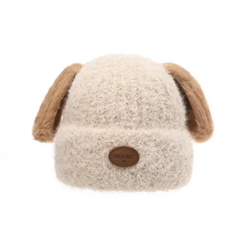 FREE RABBITⅡ Thickened And Fleece Lined Warm Pullover Knitted Hat Casual Cartoon Beanie Unisex