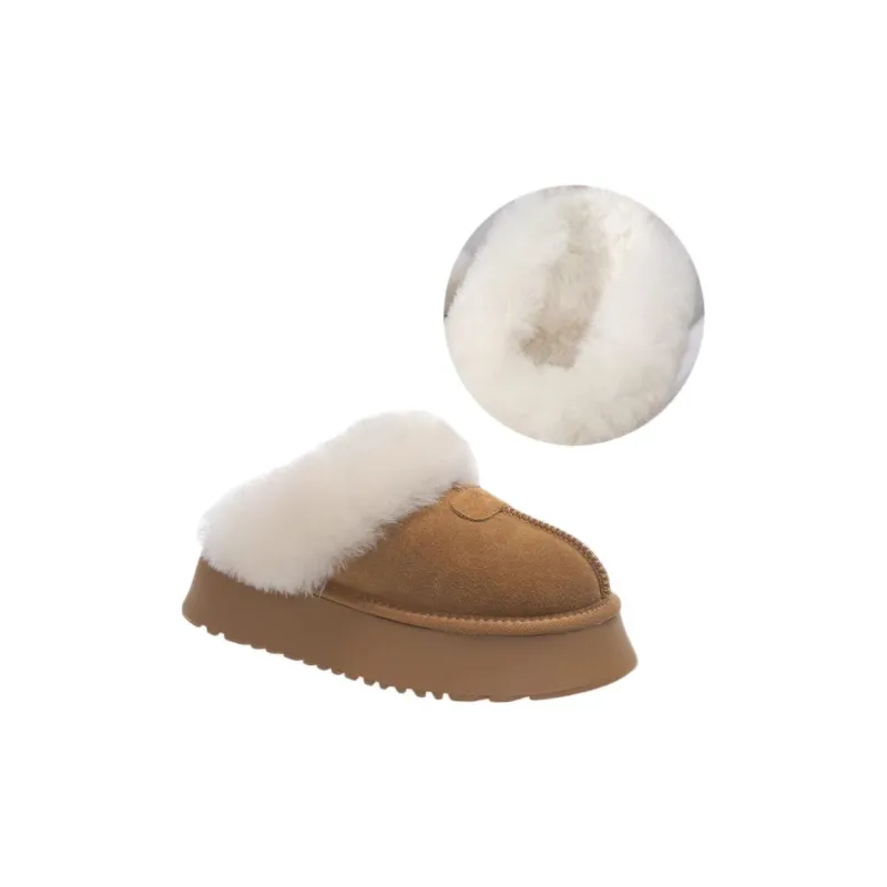 ALPLUME Home Slippers Yellow Brown Black Antelope Brown-1