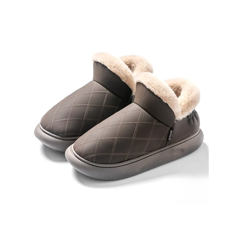 Le Drag Cotton Slippers Light Gray/Light Coffee/Camel/Apricot/Brown-22