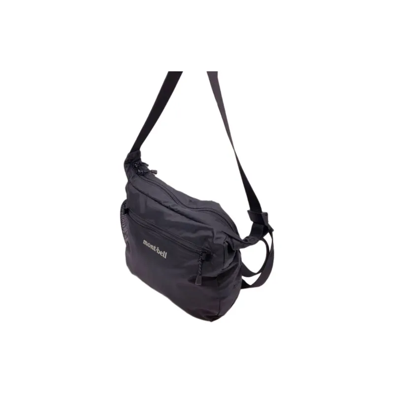 MONTBELL Nylon Shoulder Bag, Crossbody Bag Unisex Black-2