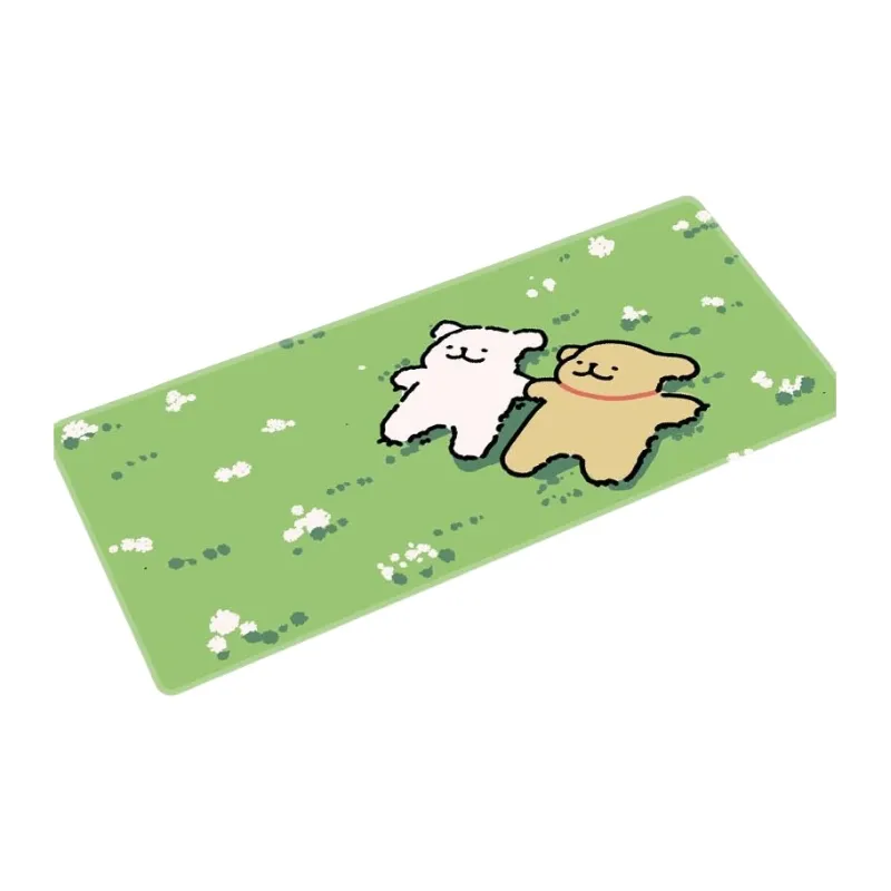 LOVINGCOOL Natural Rubber Cute Cartoon Maltese Large Keyboard Pad With Thickened Edges Office Desk Mat Mouse Pads-2