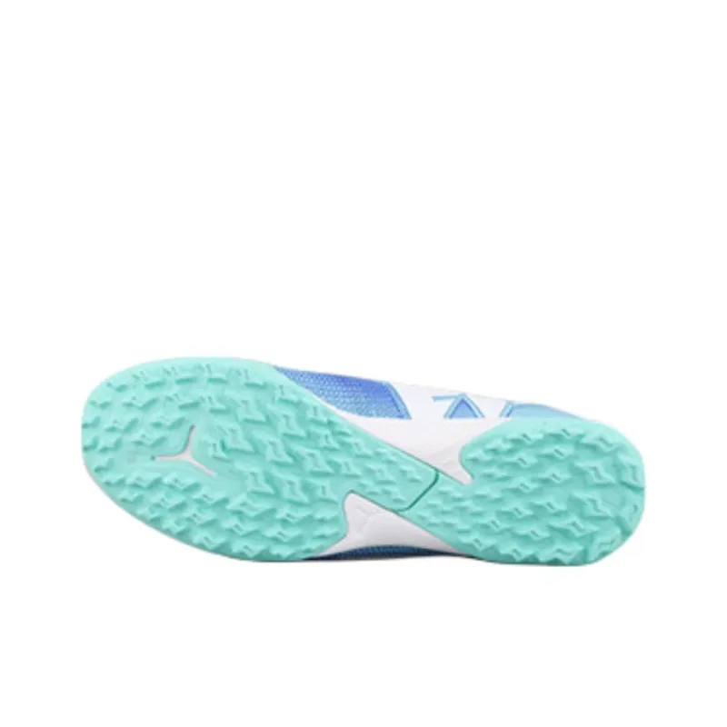 PUMA FUTURE 7 Anti Slip Wear Resistant Mid Top Kids' Soccer Shoes Blue Teenagers-5