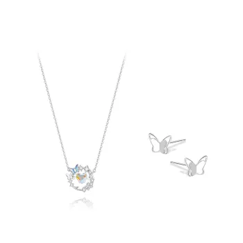 KUMET Zircon Necklaces Women's Couple Birthday Anniversary Gift