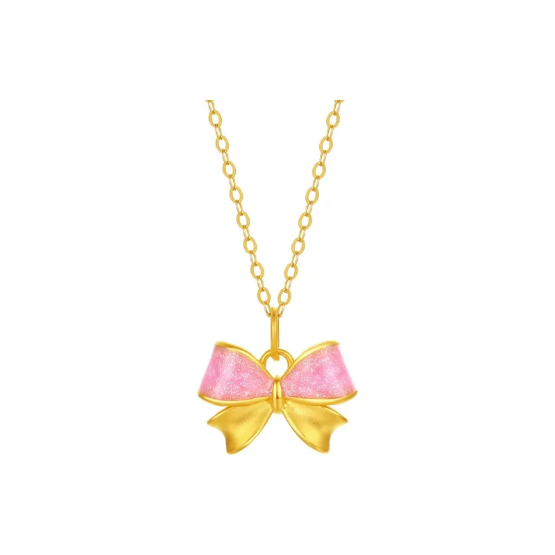 ZHOU LIU FU Gold Necklace Women's-1