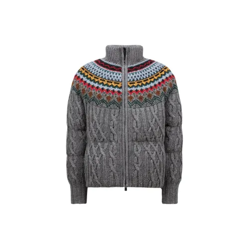 Moncler Grenoble Gerlos Jacquard Zipped Knit Down Jacket