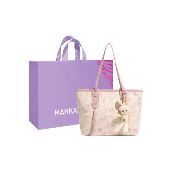 MARKANGARO PU Tote Women's Black/Pink/Brown