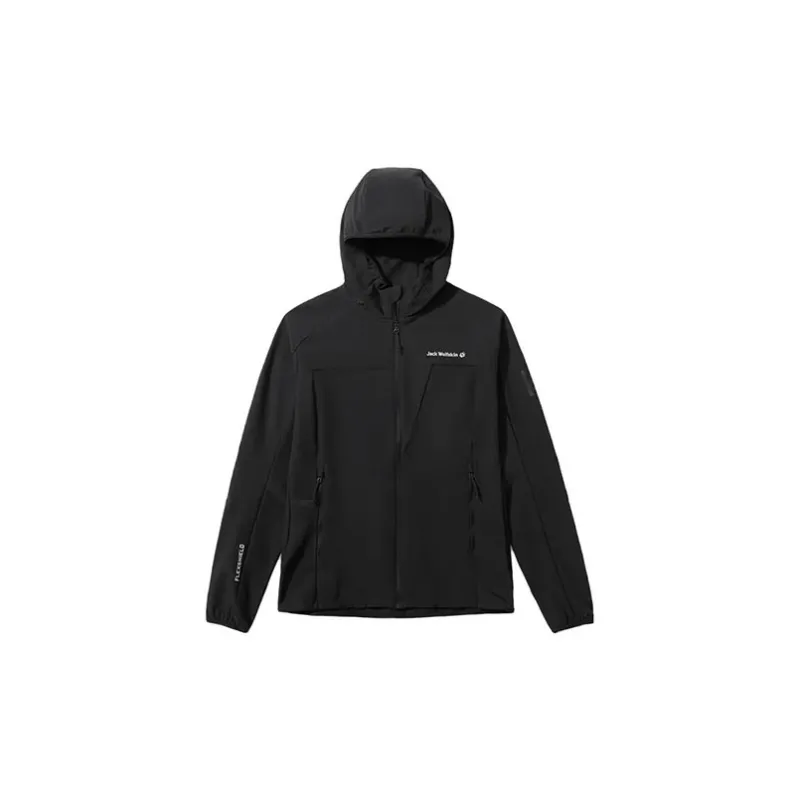 Jack Wolfskin Jackets Coats Unisex Black Comes With Necklace-1