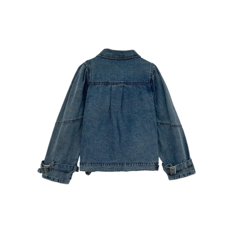 Icicofficial Denim Jacket Women's Denim Blue-1
