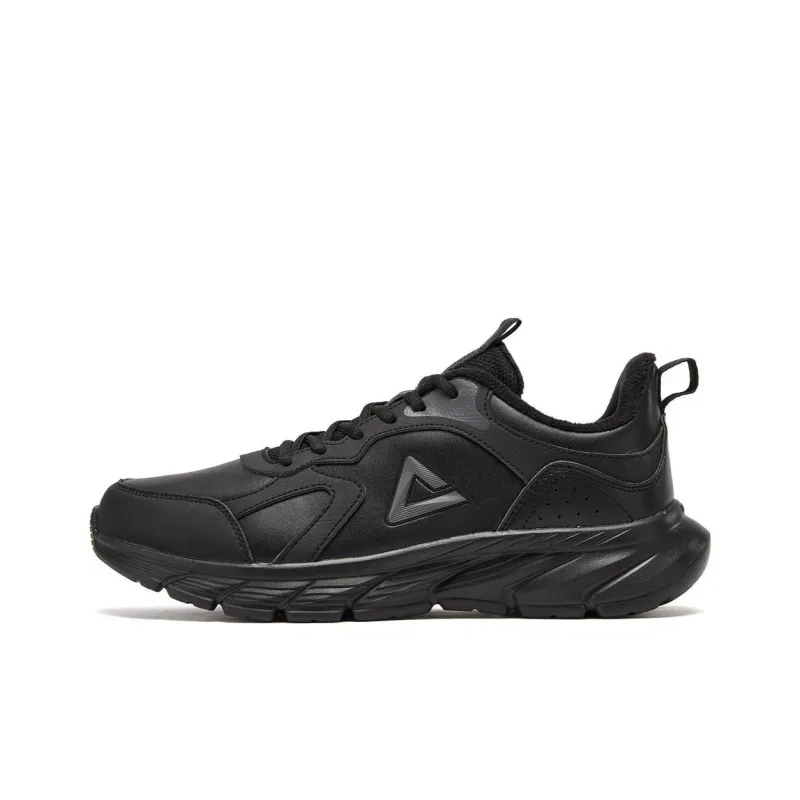 PEAK Anti Slip Wear Resistant Low Top Casual Running Shoes Men's Black-0