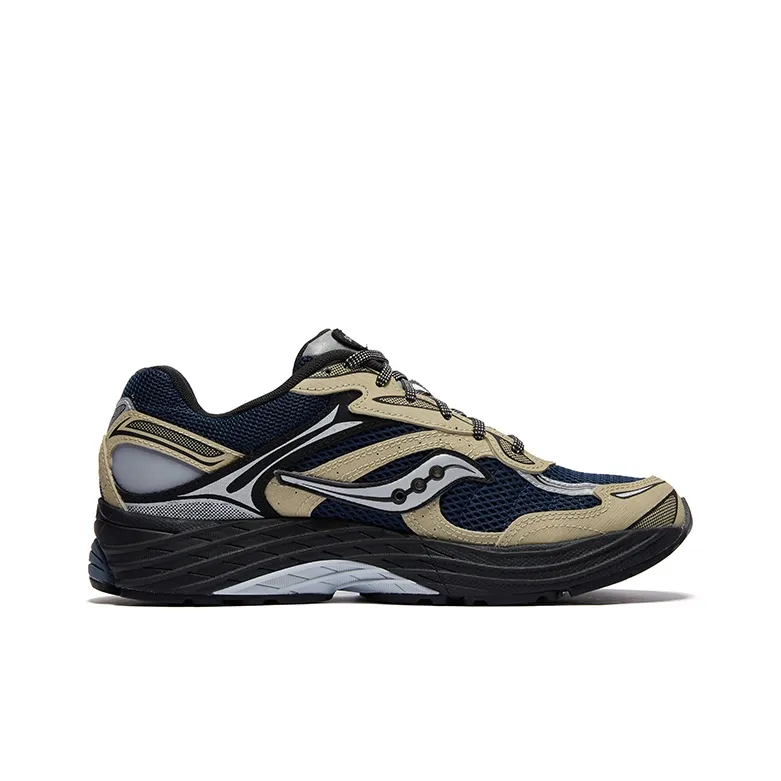 Saucony Low Top Running Shoes Unisex Dark Blue Beige-1