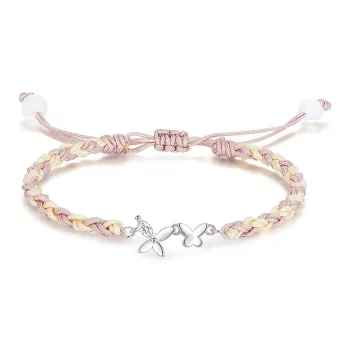 TUTAE Alloy Bracelets Women's Pink