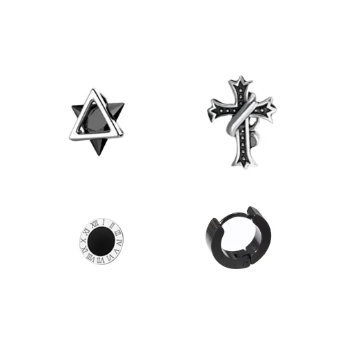 Welcome To The Treasure Alloy Stud Earrings Unisex