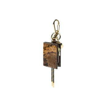 ZARA Leather Keychain Bag Accessory Mini Women's Gold