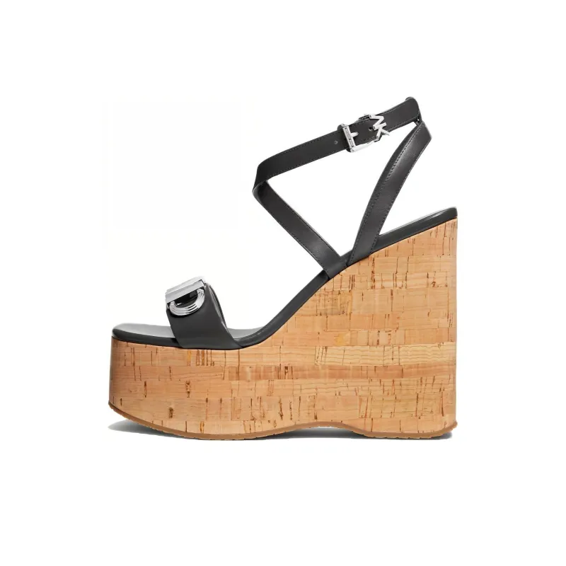 MICHAEL KORS Paola One-Strap Sandals 12.7cm Women's Black-0