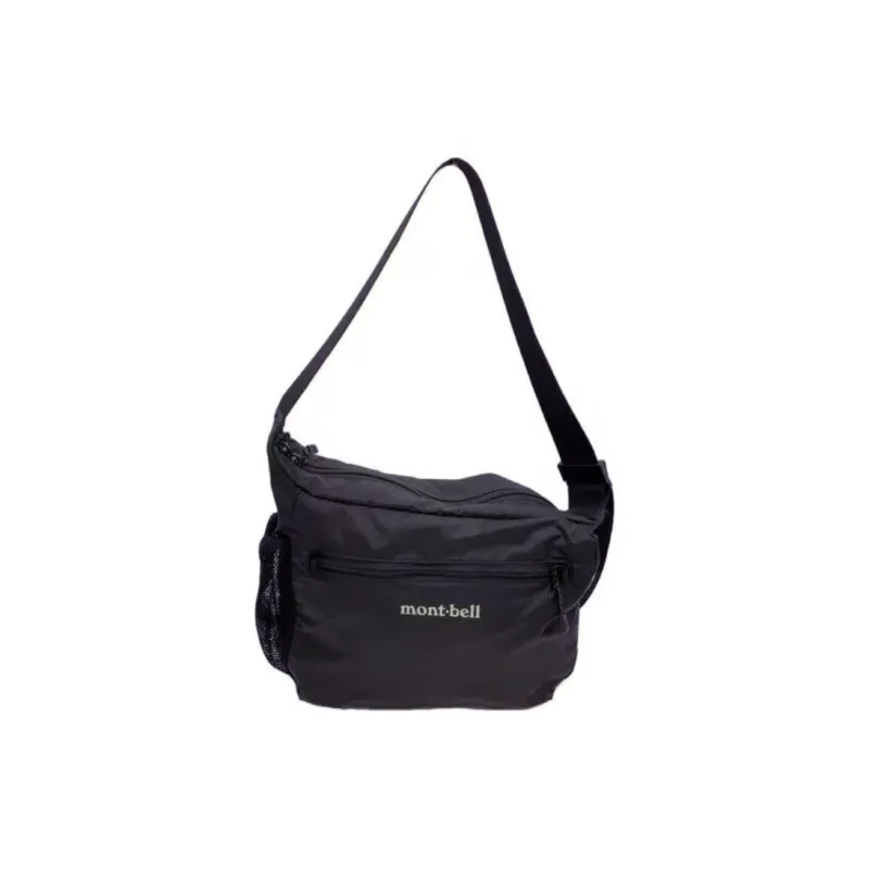 MONTBELL Nylon Shoulder Bag, Crossbody Bag Unisex Black-1