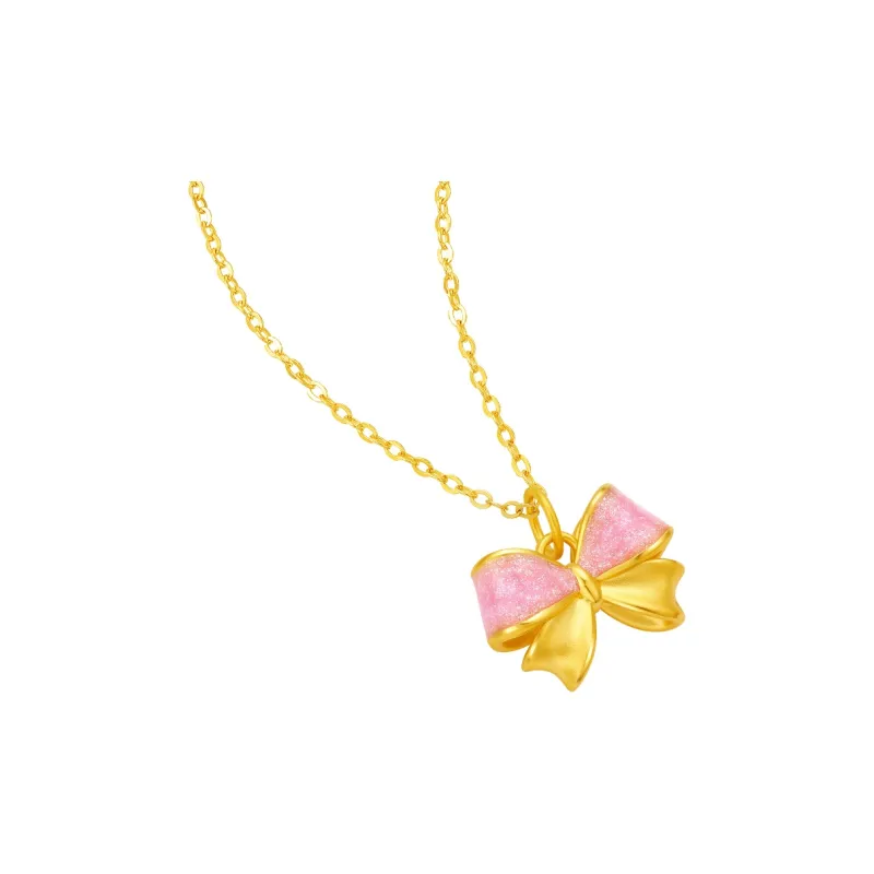 ZHOU LIU FU Gold Necklace Women's-3