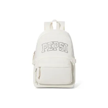 Pepsi Fabric Backpack Computer Backpack Regular Unisex Black/White