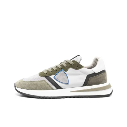 PHILIPPE MODEL Tropez Low Top Casual Shoes Men's White Green
