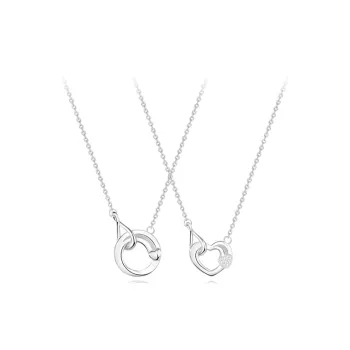GLOIRE S925 Silver Necklaces Unisex Love Date Confession Anniversary