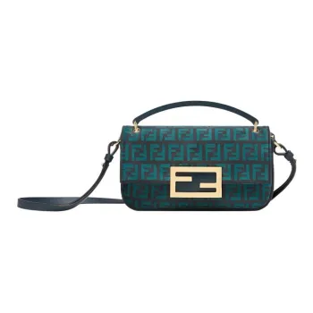 FENDI Baguette Viscose Blended Cotton One Shoulder Crossbody Cell Phone Pouch Women's Multicolor