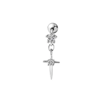EAR PARTNER 925 Sterling Silver Stud Earrings Unisex