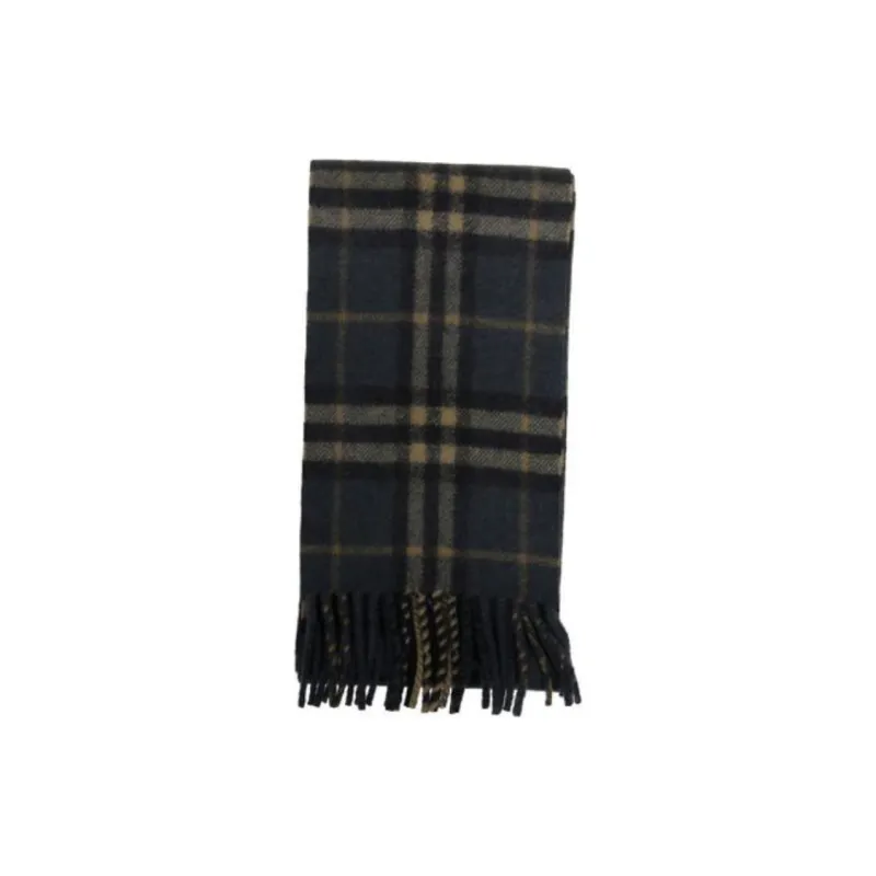 Burberry Narrow Check Fringed Edge Scarf-1