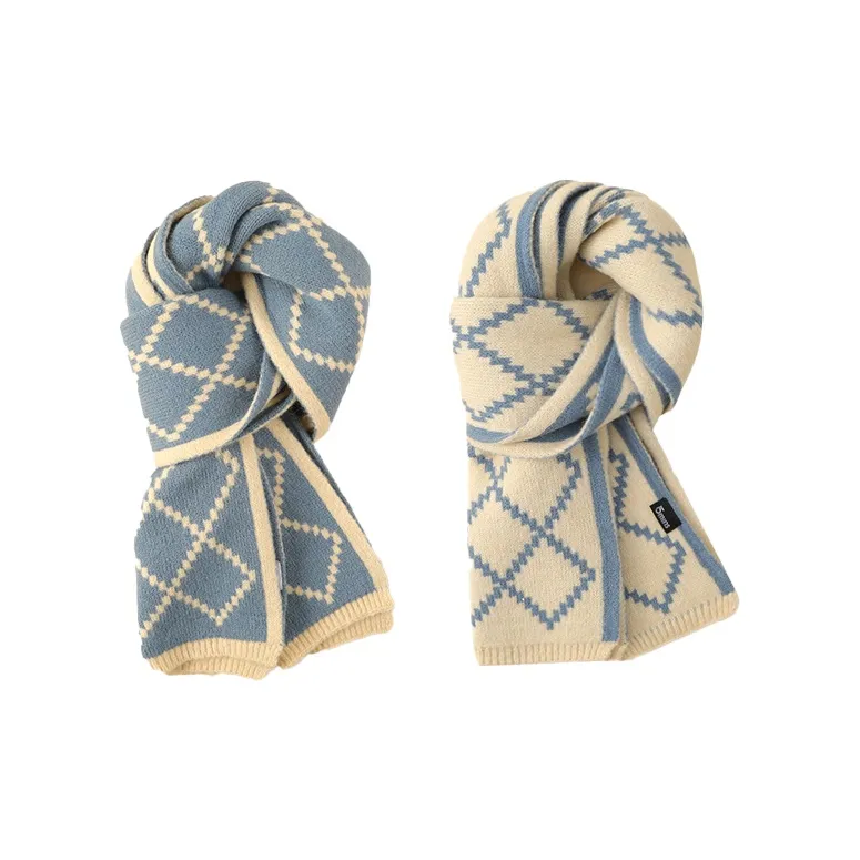 15 MINS Polyester Knit Scarves Women's-6
