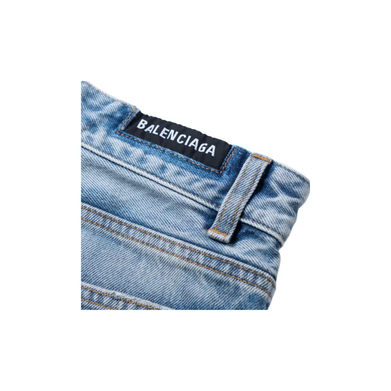 Balenciaga FW23 Casual Shorts Slim Fit Unisex Blue-8