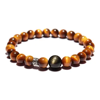 LANMUYINNUO Tiger's Eye Stone Bracelets Unisex