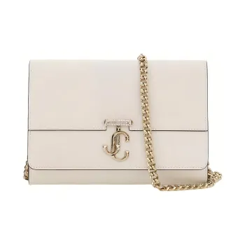 Jimmy Choo Cow Leather Shoulder Bag Crossbody Bag Women's White