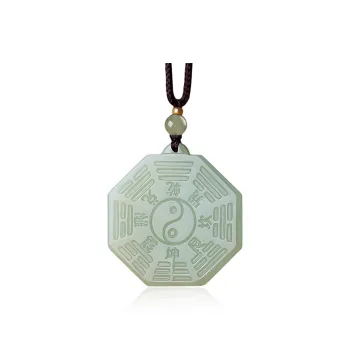 Beth Jewelry Hetian Jade Necklaces Pale Greenish White Jade Unisex