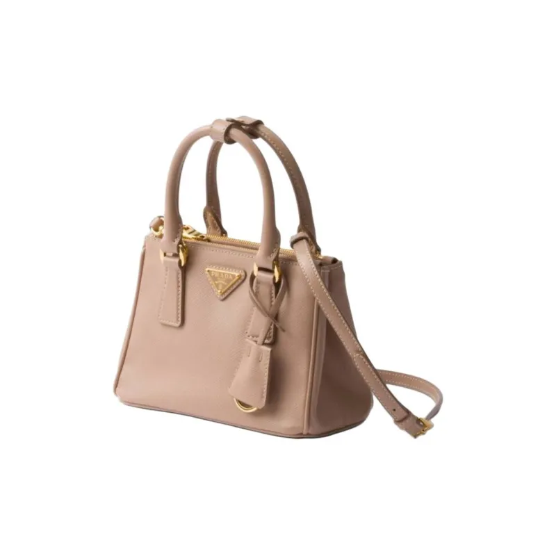 PRADA Galleria Killer Bag Leather Shoulder Bag Crossbody Bag Handbag Mini Women's Brown-1